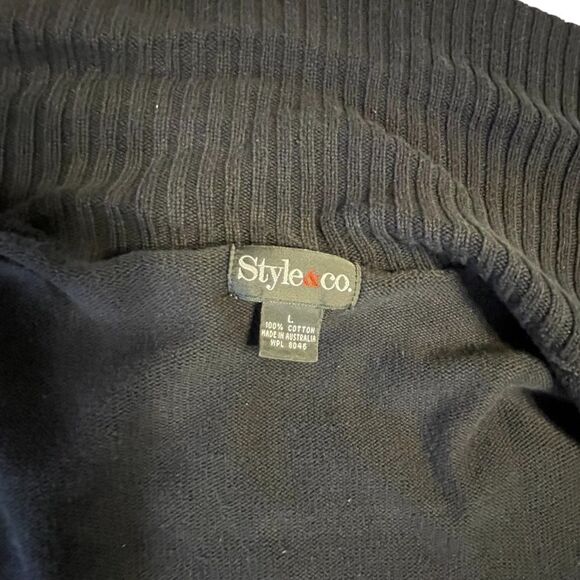 Vintage Style & Co. High neck zip cotton cardigan - Picture 6 of 8